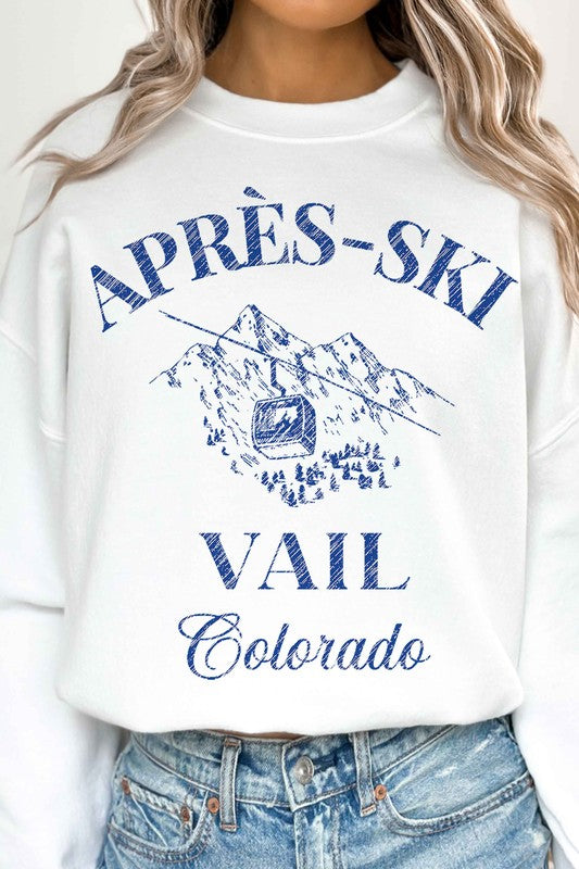 APRES SKI VAIL COLORADO OVERSIZED SWEATSHIRT - lolaluxeshop