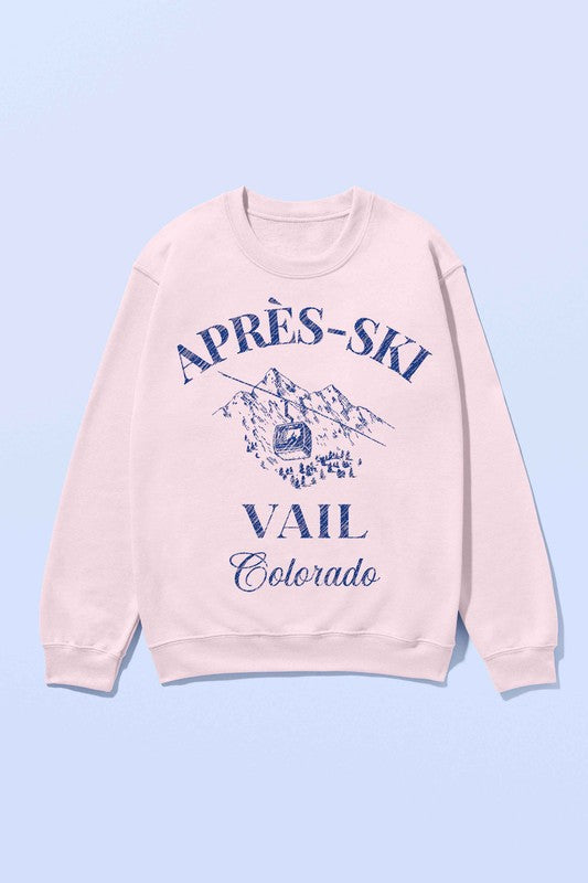 APRES SKI VAIL COLORADO OVERSIZED SWEATSHIRT - lolaluxeshop