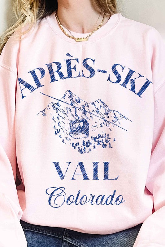 APRES SKI VAIL COLORADO OVERSIZED SWEATSHIRT - lolaluxeshop