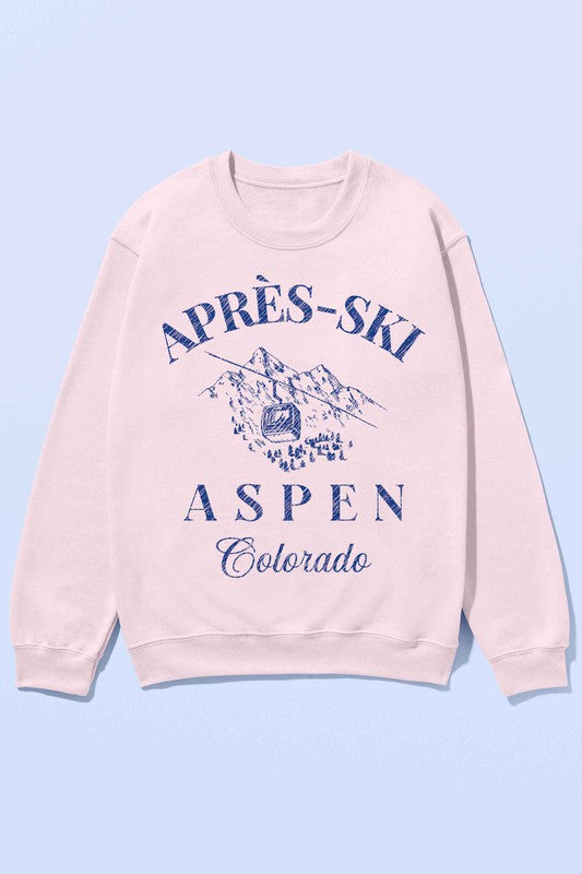 APRES SKI ASPEN COLORADO OVERSIZED SWEATSHIRT - lolaluxeshop