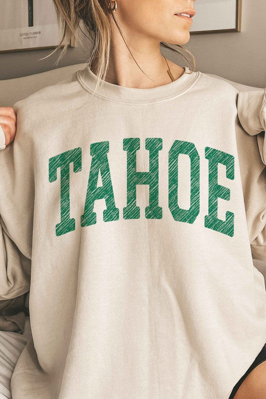 TAHOE CALIFORNIA NEVADA OVERSIZED SWEATSHIRT - lolaluxeshop