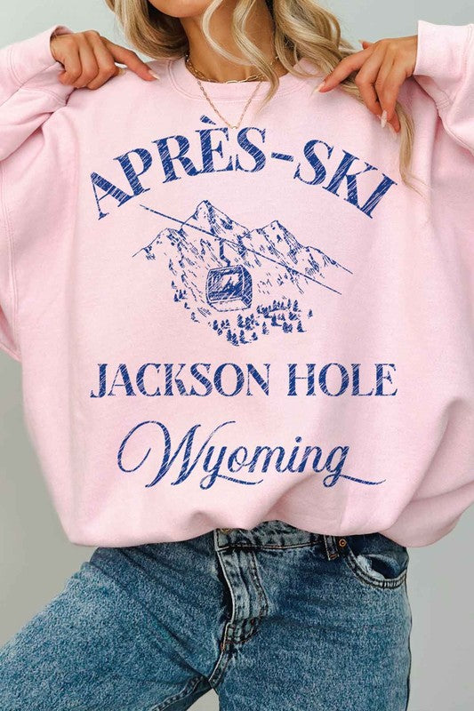 APRES SKI JACKSON HOLE OVERSIZED SWEATSHIRT - lolaluxeshop