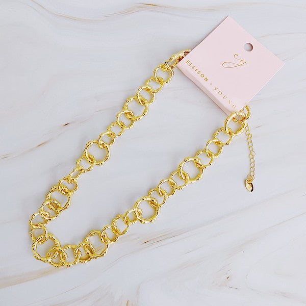 Artfully Linked Chain Necklace - lolaluxeshop