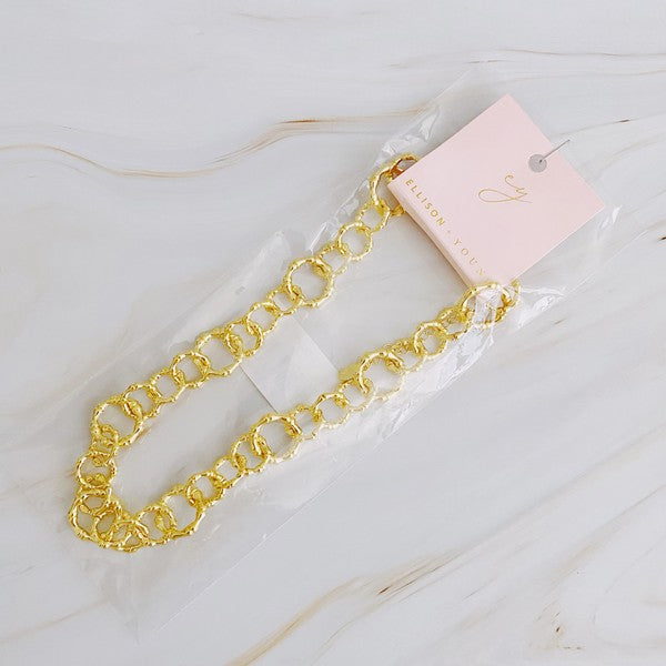 Artfully Linked Chain Necklace - lolaluxeshop