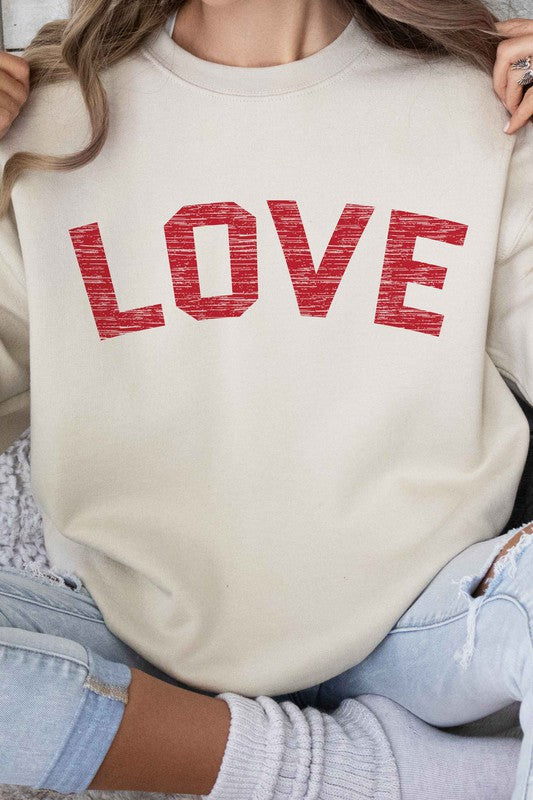 LOVE VALENTINES GRAPHIC SWEATSHIRT - lolaluxeshop