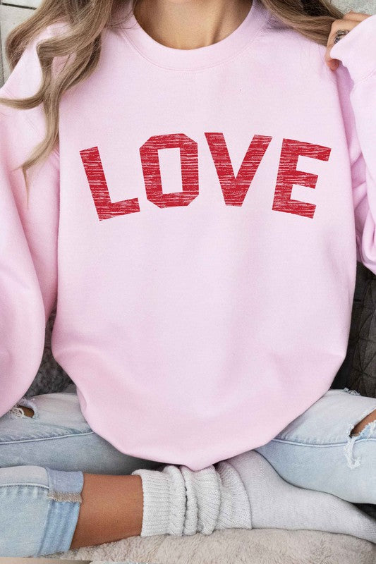 LOVE VALENTINES GRAPHIC SWEATSHIRT - lolaluxeshop