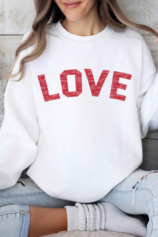 LOVE VALENTINES GRAPHIC SWEATSHIRT - lolaluxeshop