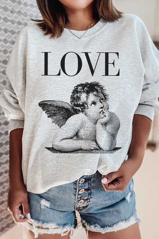 LOVE VALENTINES GRAPHIC SWEATSHIRT - lolaluxeshop