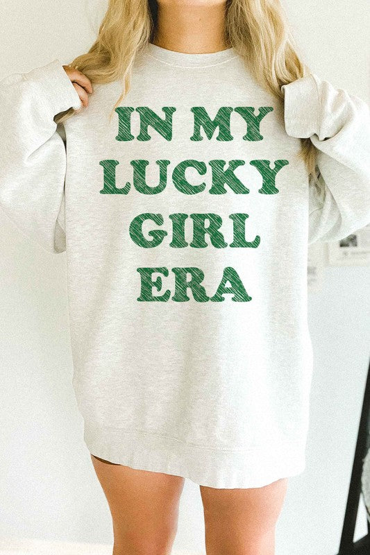 IN MY LUCKY GIRL ERA PATRICK OVERSIZED SWEATSHIRT - lolaluxeshop