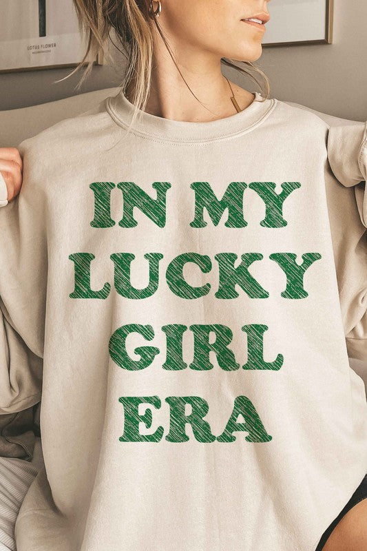 IN MY LUCKY GIRL ERA PATRICK OVERSIZED SWEATSHIRT - lolaluxeshop