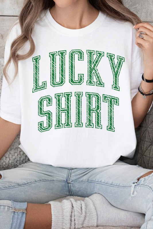 LUCKY SHIRT ST PATRICKS GRAPHIC TEE - lolaluxeshop