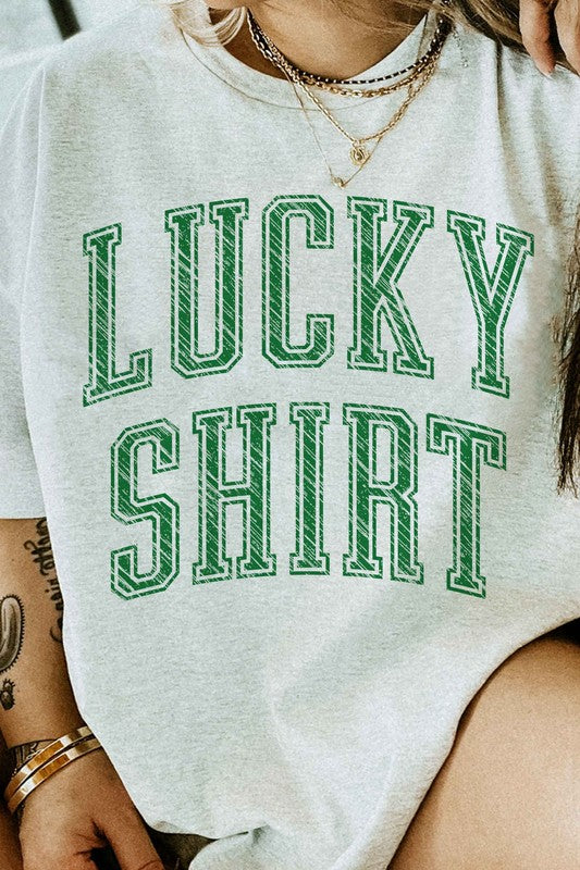 LUCKY SHIRT ST PATRICKS GRAPHIC TEE - lolaluxeshop