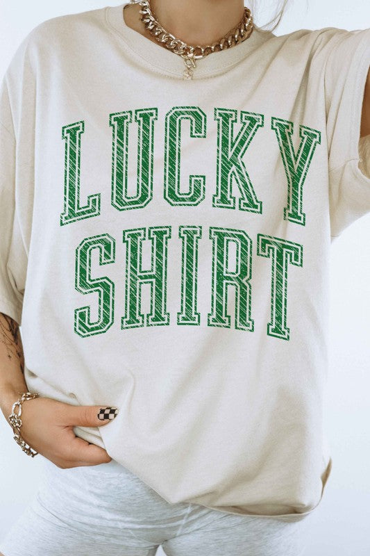 LUCKY SHIRT ST PATRICKS GRAPHIC TEE - lolaluxeshop