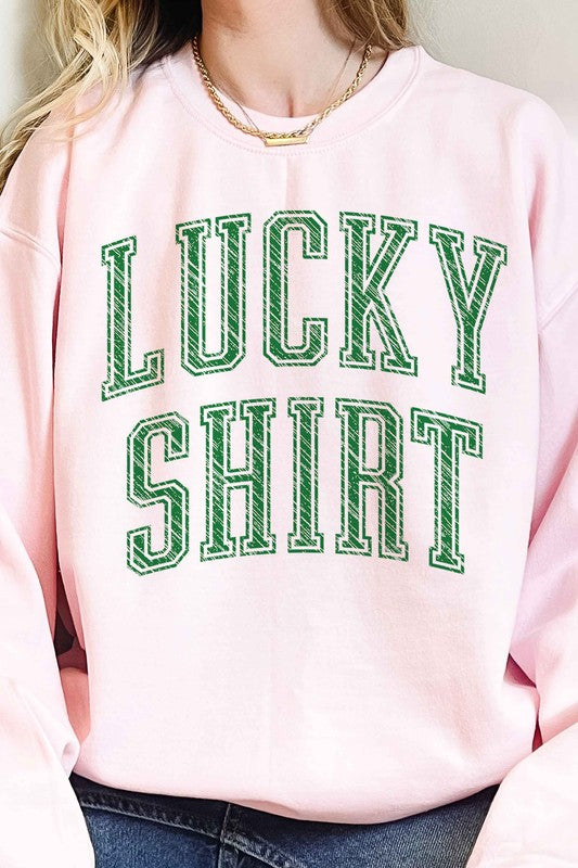 LUCKY SHIRT ST PATRICKS OVERSIZED SWEATSHIRT - lolaluxeshop