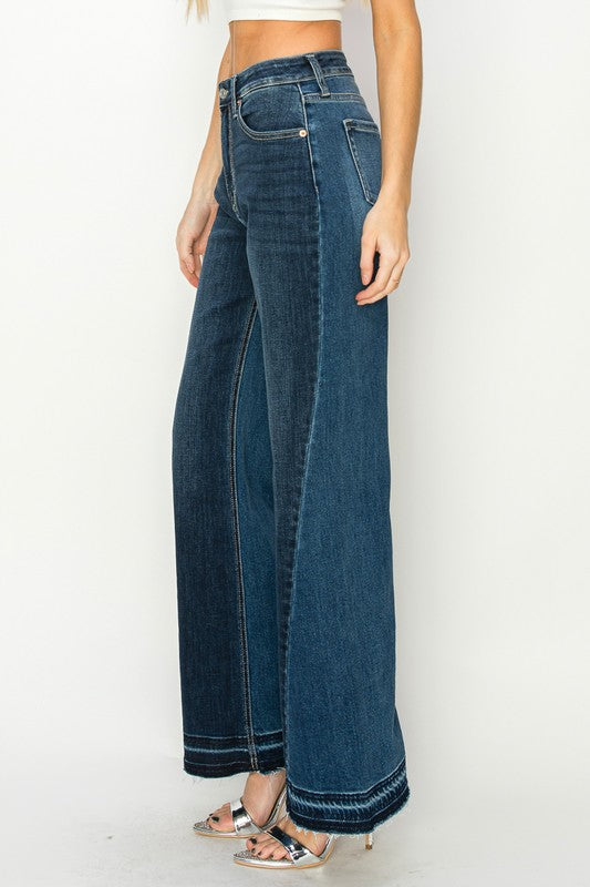 HIGH RISE RELAXED WIDE LEG JEANS - lolaluxeshop