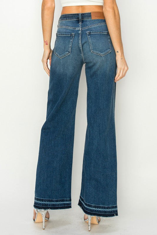 HIGH RISE RELAXED WIDE LEG JEANS - lolaluxeshop