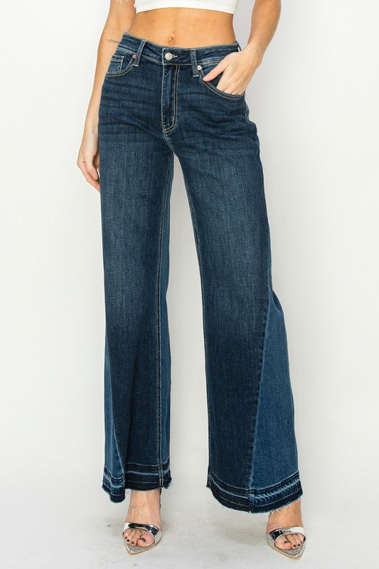 HIGH RISE RELAXED WIDE LEG JEANS - lolaluxeshop