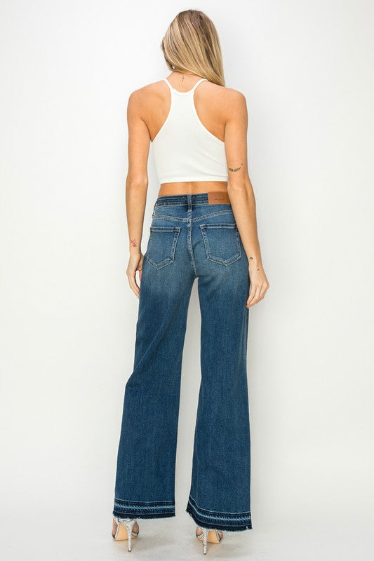 HIGH RISE RELAXED WIDE LEG JEANS - lolaluxeshop