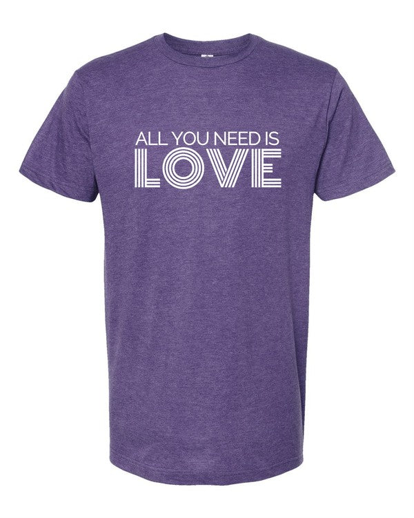 All You Need is Love Crew Neck Tee - lolaluxeshop