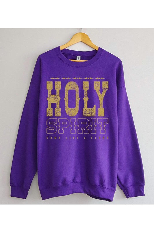 Holy Spirit Come Graphic Fleece Sweatshirts - lolaluxeshop