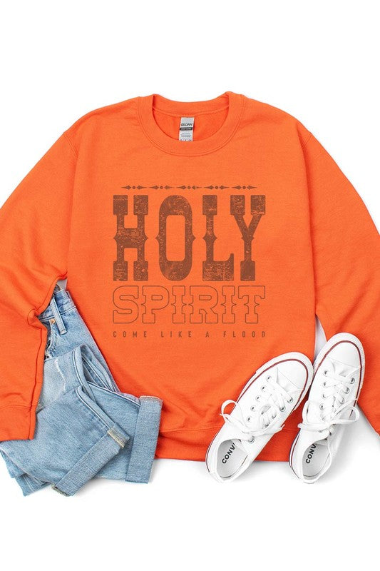 Holy Spirit Come Graphic Fleece Sweatshirts - lolaluxeshop