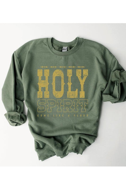 Holy Spirit Come Graphic Fleece Sweatshirts - lolaluxeshop