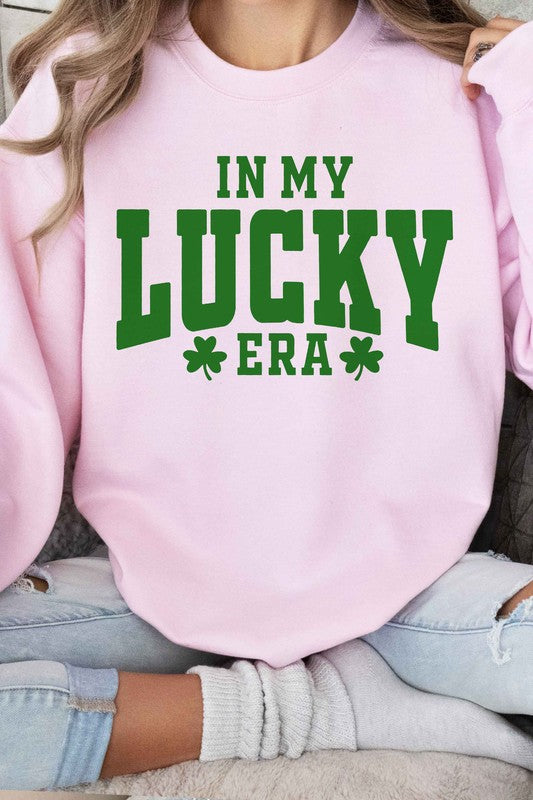 IN MY LUCKY ERA ST PATRICKS GRAPHIC SWEATSHIRT - lolaluxeshop