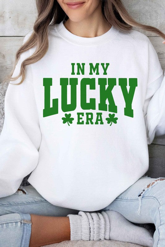 IN MY LUCKY ERA ST PATRICKS GRAPHIC SWEATSHIRT - lolaluxeshop