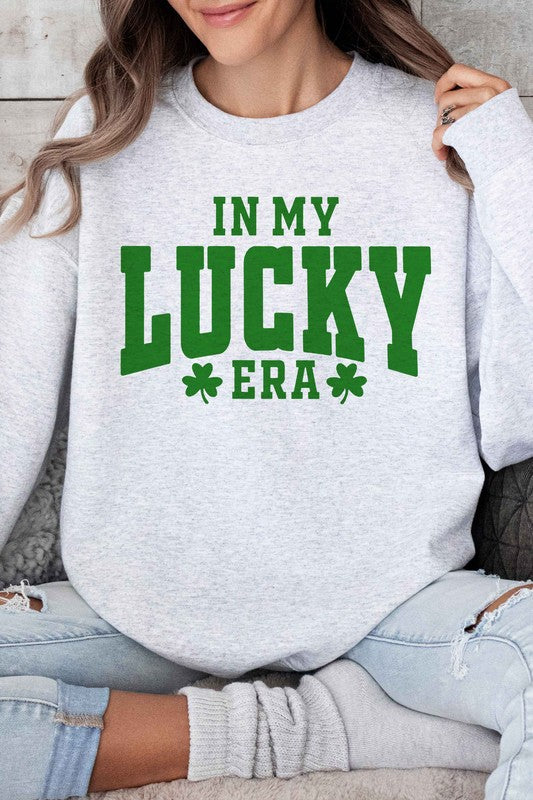 IN MY LUCKY ERA ST PATRICKS OVERSIZED SWEATSHIRT - lolaluxeshop