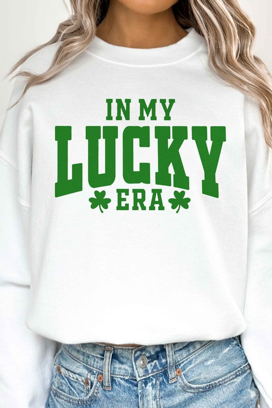 IN MY LUCKY ERA ST PATRICKS OVERSIZED SWEATSHIRT - lolaluxeshop