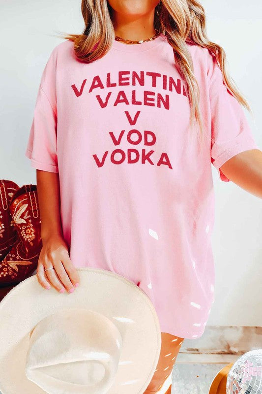 VODKA IS MY VALENTINE GRAPHIC TEE - lolaluxeshop