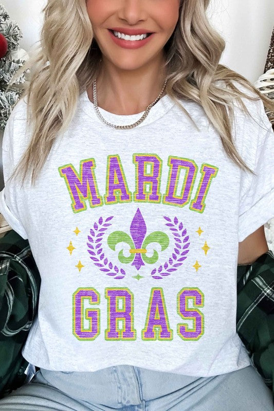 MARDI GRAS PARTY OVERSIZED TEE - lolaluxeshop