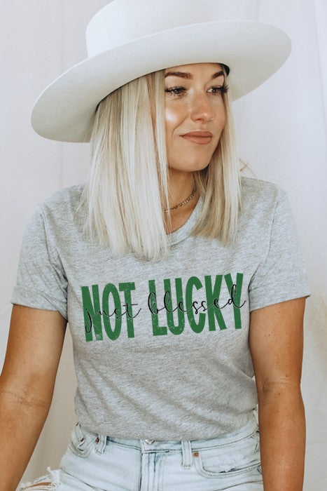 Not Lucky Just Blessed  Tee - lolaluxeshop