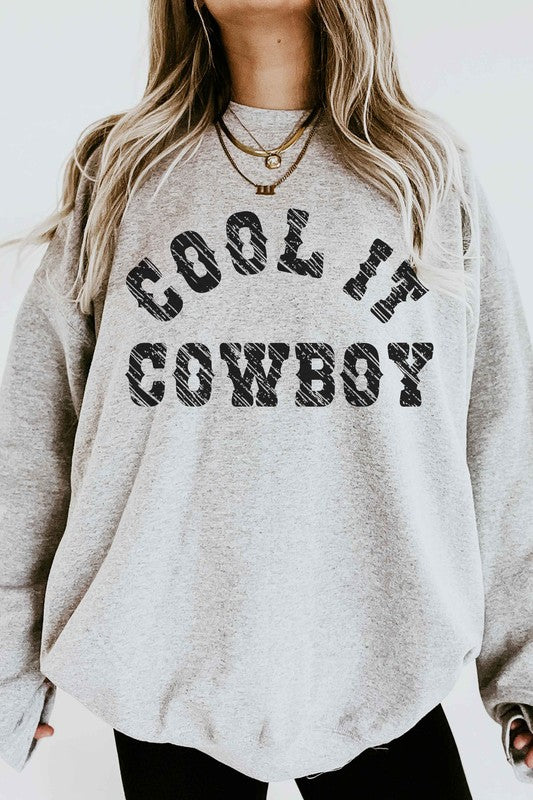 COOL IT COWBOY GRAPHIC SWEATSHIRT - lolaluxeshop