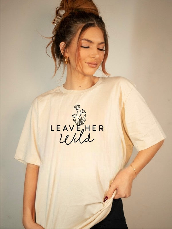 Leave Her Wild Graphic Boutique Tee - lolaluxeshop