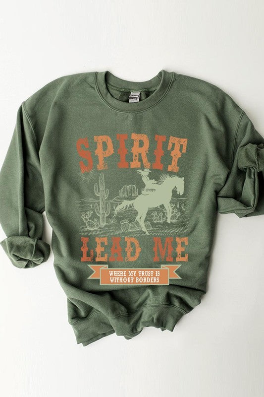 Desert Worship Spirit Graphic Fleece Sweatshirts - lolaluxeshop