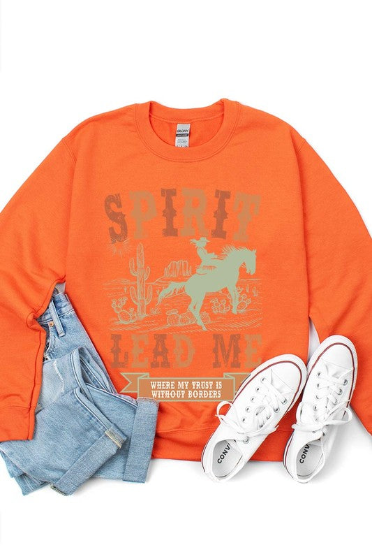 Desert Worship Spirit Graphic Fleece Sweatshirts - lolaluxeshop