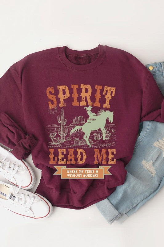 Desert Worship Spirit Graphic Fleece Sweatshirts - lolaluxeshop