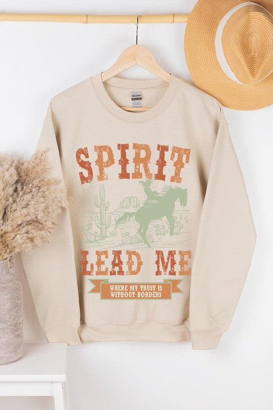 Desert Worship Spirit Graphic Fleece Sweatshirts - lolaluxeshop