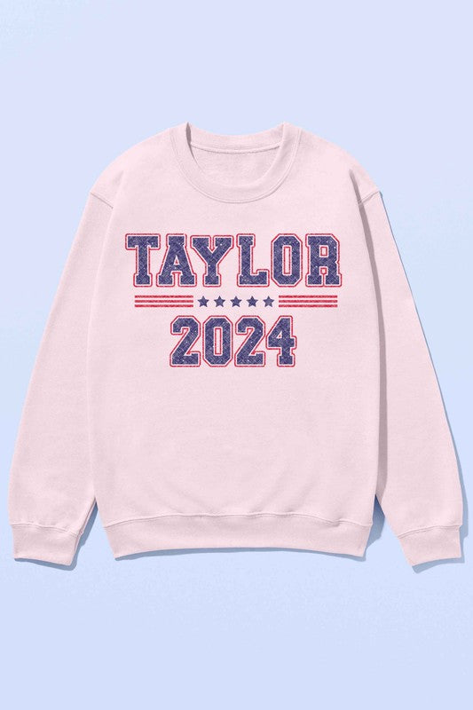 TAYLOR FOR PRESIDENT 2024 OVERSIZED SWEATSHIRT - lolaluxeshop