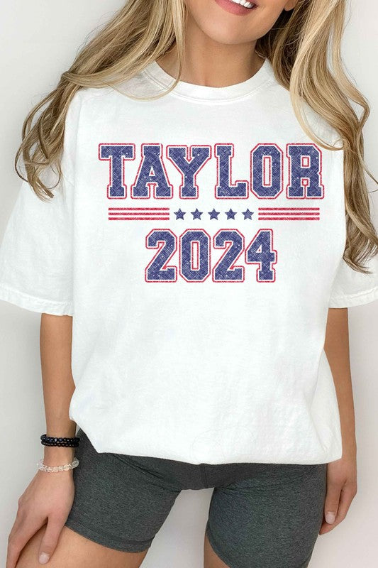 TAYLOR FOR PRESIDENT 2024 GRAPHIC TEE - lolaluxeshop