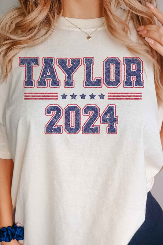 TAYLOR FOR PRESIDENT 2024 GRAPHIC TEE - lolaluxeshop