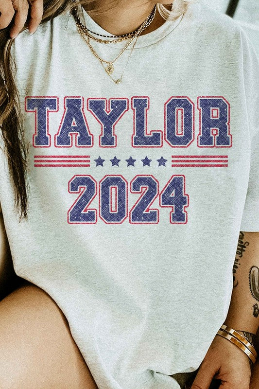 TAYLOR FOR PRESIDENT 2024 GRAPHIC TEE - lolaluxeshop