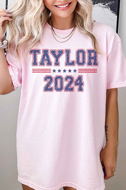 TAYLOR FOR PRESIDENT 2024 GRAPHIC TEE - lolaluxeshop