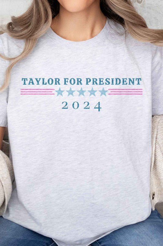 TAYLOR FOR PRESIDENT OVERSIZED TEE - lolaluxeshop