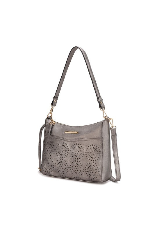 MKF Collection Alani Laser Cut Shoulder Bag by Mia - lolaluxeshop