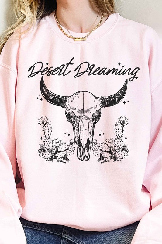 DESERT DREAMING WESTERN OVERSIZED SWEATSHIRT - lolaluxeshop