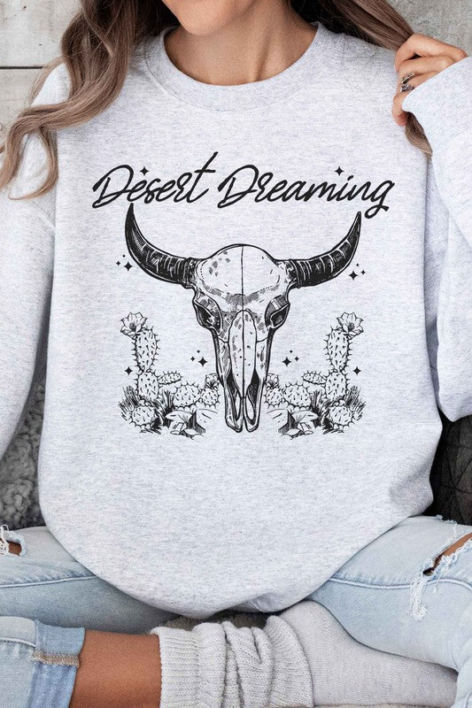 DESERT DREAMING WESTERN OVERSIZED SWEATSHIRT - lolaluxeshop