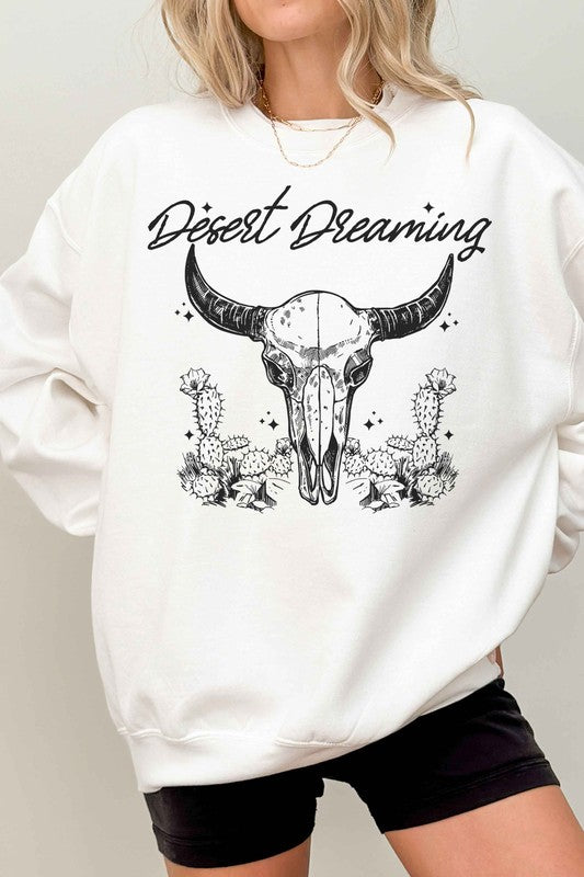 DESERT DREAMING WESTERN OVERSIZED SWEATSHIRT - lolaluxeshop