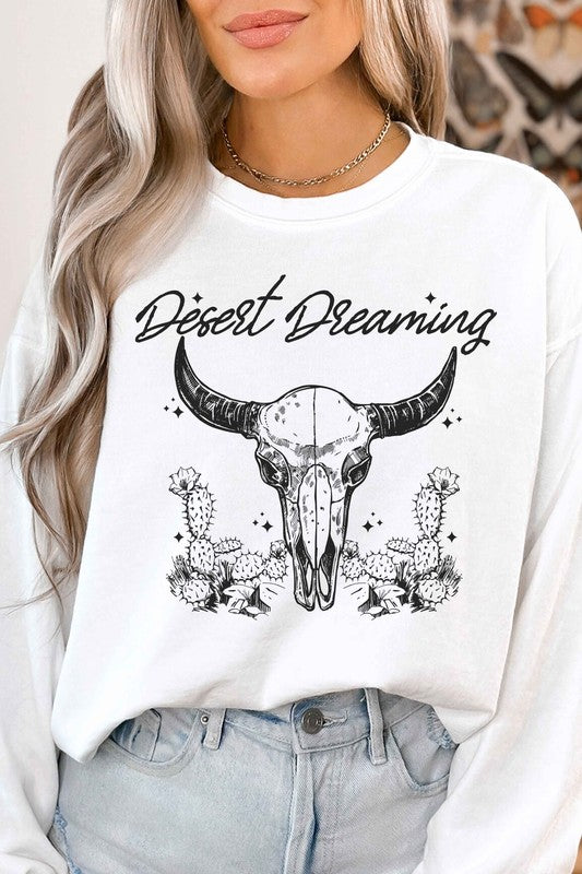 DESERT DREAMING WESTERN GRAPHIC SWEATSHIRT - lolaluxeshop